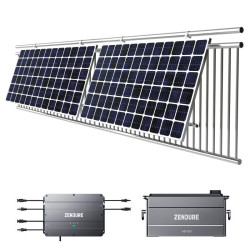 Kit fotovoltaico 800W per ringhiera con accumulo su batterie da 960Wh