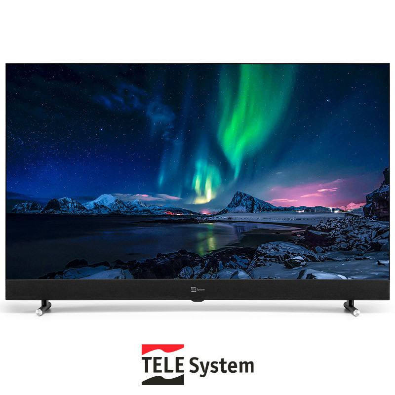 Smart TV 43" 4K con soundbar 24W - SONIC43QLEDSMV14 TELE System