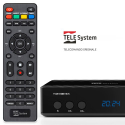 Telecomando originale per decoder TS6818 T2HEVC TELE System