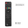 Telecomando 2 in 1 con tasti di controllo TV. Batterie incluse