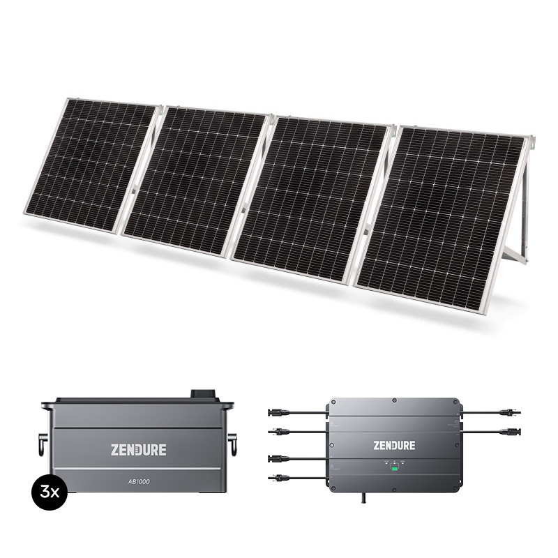 Fotovoltaico 800W da balcone con batterie accumulo 2880Wh